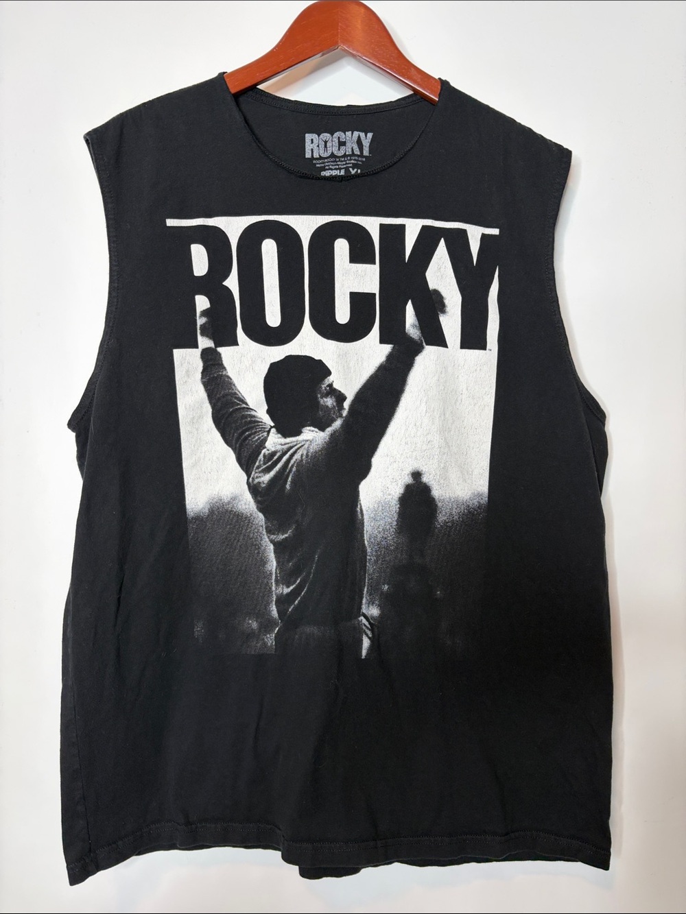 Ripple Junction Rocky Balboa Graphic Muscle Tank Top - XL